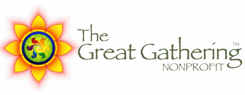 The Great Gathering Nonprofit logo with green text and three-line layout